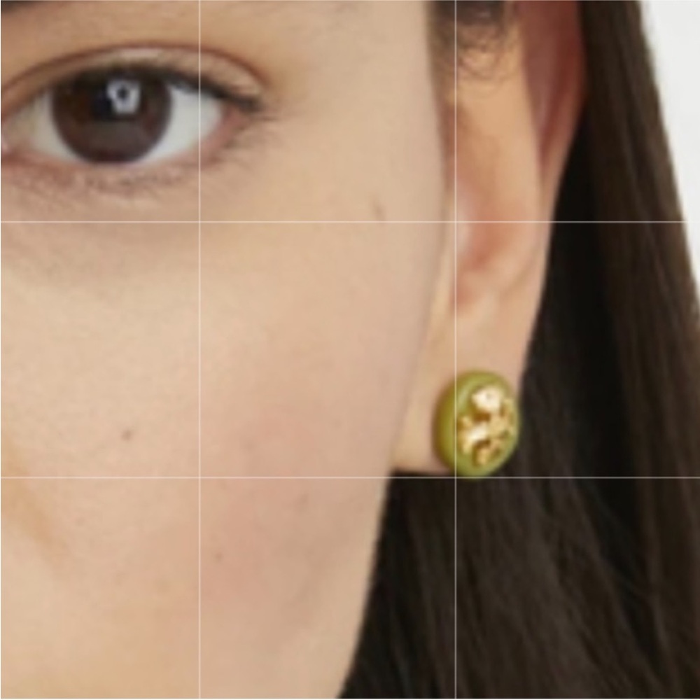 ( final sale ) Burch Roxanne Button stud earrings - Picture 4 of 5